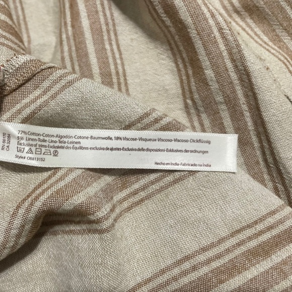 NWT Free People beige linen skirt, Size Medium - Picture 7 of 7